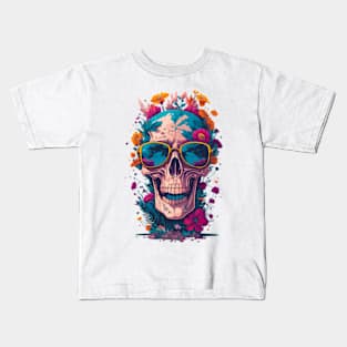 Skull Floral Kids T-Shirt